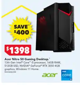 Harvey Norman Acer Nitro 50 Gaming Desktop offer