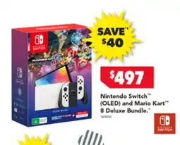 Harvey Norman Nintendo Switch™ (OLED) and Mario Kart™ 8 Deluxe Bundle offer