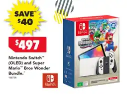 Harvey Norman Nintendo Switch™ (OLED) and Super Mario Bros Wonder Bundle offer
