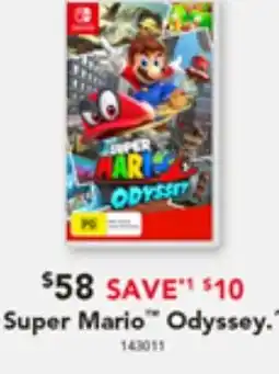 Harvey Norman Super Mario Odyssey offer