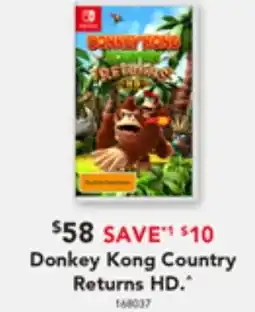 Harvey Norman Donkey Kong Country Returns HD offer