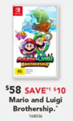 Harvey Norman Mario and Luigi Brothership offer