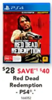Harvey Norman Red Dead Redemption offer