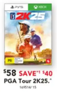 Harvey Norman PGA Tour 2K25 offer