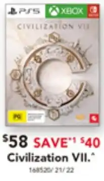 Harvey Norman Civilization VII offer