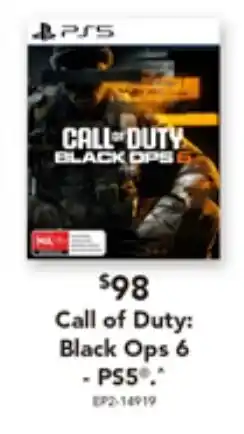 Harvey Norman Call of Duty: Black Ops 6 - PS5 offer
