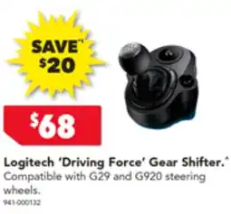 Harvey Norman Logitech 'Driving Force' Gear Shifter offer