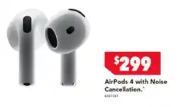 Harvey Norman AirPods 4 with Noise Cancellation offer