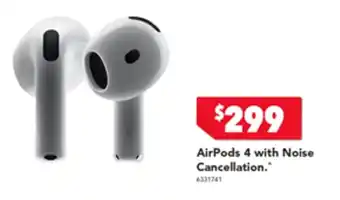 Harvey Norman AirPods 4 with Noise Cancellation offer