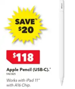 Harvey Norman Apple Pencil (USB-C) offer