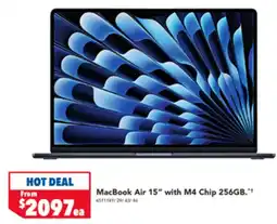 Harvey Norman MacBook Air 15" with M4 Chip 256GB offer