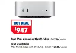Harvey Norman Mac Mini 256GB with M4 Chip - Silver offer