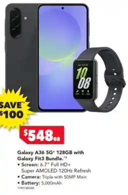 Harvey Norman Galaxy A36 5G 128GB with Galaxy Fit3 Bundle offer