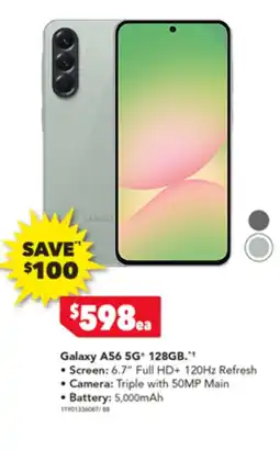 Harvey Norman Galaxy A56 5G 128GB offer