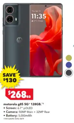 Harvey Norman motorola g85 5G 128GB offer