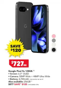 Harvey Norman Google Pixel 9a 128GB offer