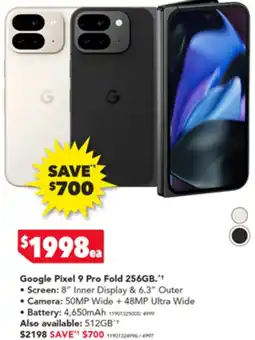 Harvey Norman Google Pixel 9 Pro Fold 256GB offer