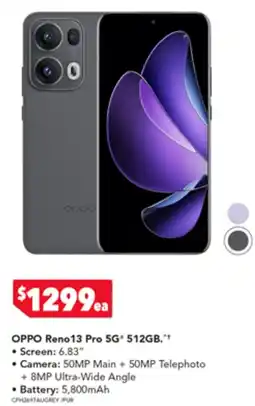 Harvey Norman OPPO Reno 13 Pro 5G 512GB offer