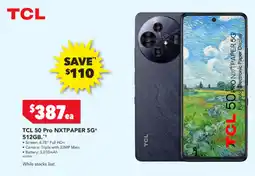 Harvey Norman TCL 50 Pro NXTPAPER 5G 512GB offer
