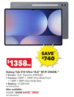 Harvey Norman Galaxy Tab S10 Ultra 14.6" Wi-Fi 256GB offer