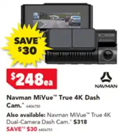 Harvey Norman Navman MiVue True 4K Dash Cam offer
