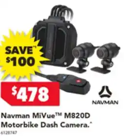Harvey Norman Navman MiVue™ M820D Motorbike Dash Camera offer