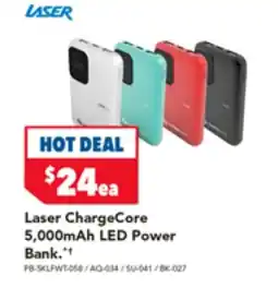 Harvey Norman Laser ChargeCore 5,000mAh LED Power Bank.t offer