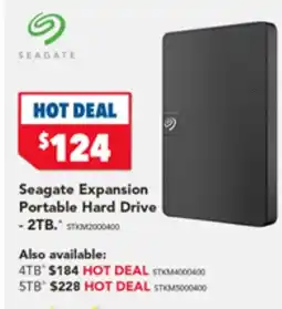 Harvey Norman Seagate Expansion Portable Hard Drive offer