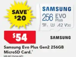 Harvey Norman Samsung Evo Plus Gen2 128GB MicroSD Card offer