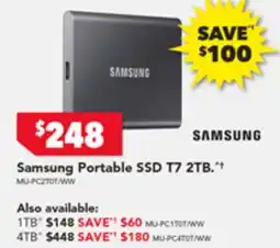 Harvey Norman Samsung Portable SSD T7 1TB offer
