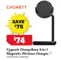 Harvey Norman Cygnett ChargeBase 2-in-1 Magnetic Wireless Charger offer