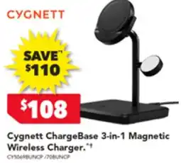 Cygnett ChargeBase 3-in-1 Magnetic Wireless Charger