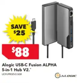 Harvey Norman Alogic USB-C Fusion ALPHA 5-in-1 Hub V2 offer