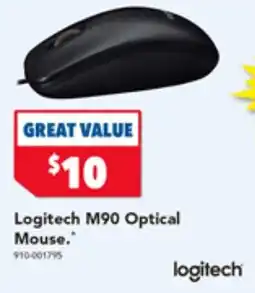 Harvey Norman Logitech M90 Optical Mouse offer
