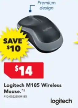 Harvey Norman Logitech M185 Wireless mouse offer