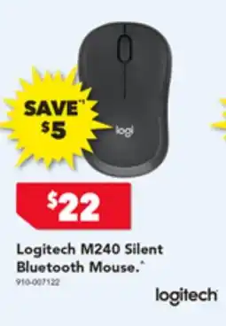 Harvey Norman Logitech M240 Silent Bluetooth Mouse offer