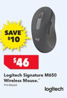 Harvey Norman Logitech Signature M650 Wireless Mouse offer