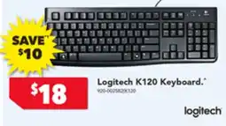 Harvey Norman Logitech K120 Keyboard offer