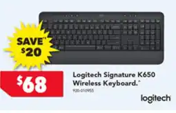 Harvey Norman Logitech Signature K650 Wireless Keyboard offer