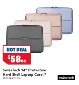 Harvey Norman SwissTech 14" Protective Hard Shell Laptop Case offer