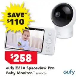 Harvey Norman eufy E210 Spaceview Pro Baby Monitor offer