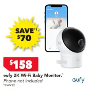 Harvey Norman eufy 2K Wi-Fi Baby Monitor offer