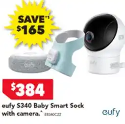 Harvey Norman eufy S340 Baby Smart Sock Cufy with camera offer