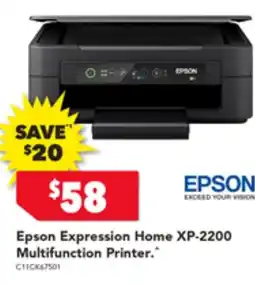 Harvey Norman Epson Expression Home XP-2200 Multifunction Printer offer