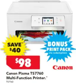 Harvey Norman Canon Multi-Function Printer offer
