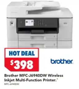Harvey Norman Brother MFC-J6940DW Wireless Inkjet Multi-Function Printer offer