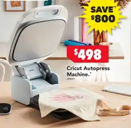 Harvey Norman Cricut Autopress Machine offer