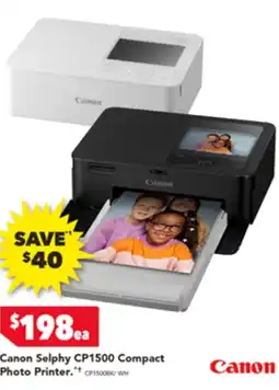 Harvey Norman Canon Selphy CP1500 Compact Photo Printer offer