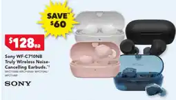 Harvey Norman Sony WF-C710NB Truly Wireless Noise- Cancelling Earbuds offer