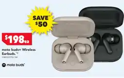 Harvey Norman moto buds+ Wireless Earbuds offer
